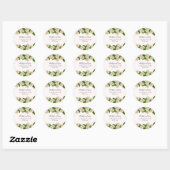 Sticker für elegante White Roses-Hochzeitsticker f (Blatt)
