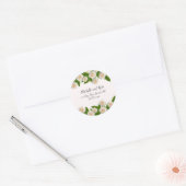 Sticker für elegante White Roses-Hochzeitsticker f (Umschlag)