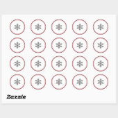 Sticker für Eleganter Single Snowflake (Blatt)