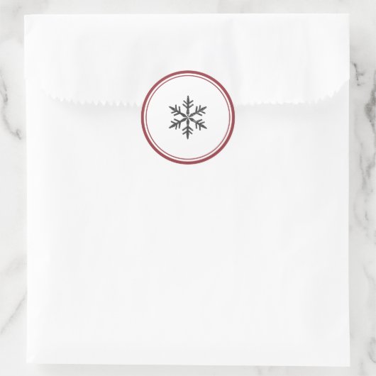 Sticker für Eleganter Single Snowflake (Tasche)