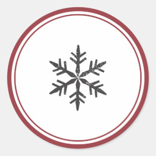 Sticker für Eleganter Single Snowflake