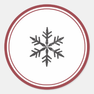 Sticker für Eleganter Single Snowflake
