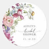 Sticker für elegantes Brautparty (Vorderseite)