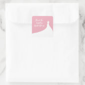 Sticker für elegantes Brautparty rosa (Tasche)