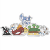 Sticker für elementare Drachen (Vorderseite)