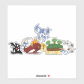 Sticker für elementare Drachen (Blatt)