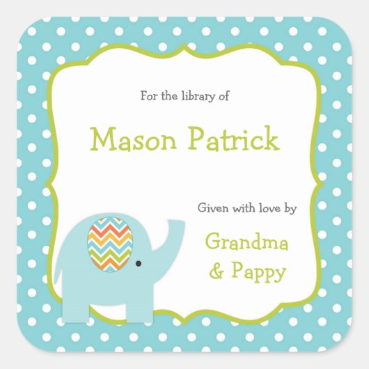 Sticker für Elephant First Library (Vorderseite)