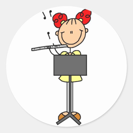 Sticker für Flute-Player-Sticker (Vorderseite)