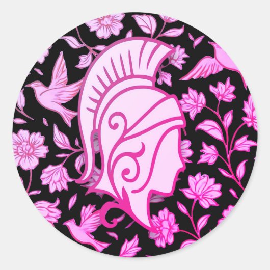 Sticker für Frauen mit elegantem Mut (Vorderseite)