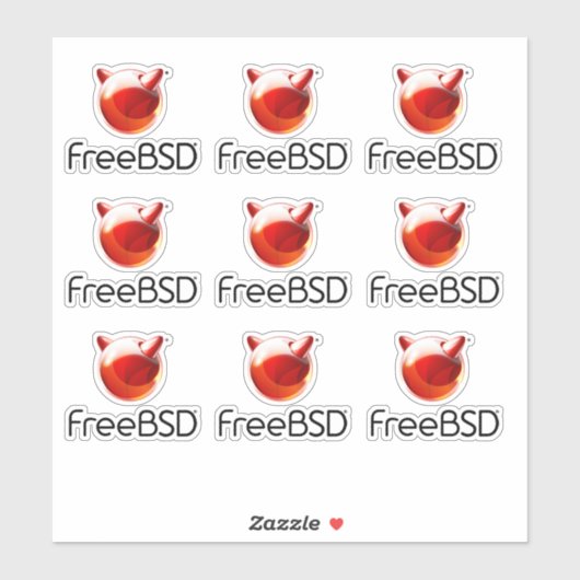 Sticker für FreeBSD-Projekte (Blatt)