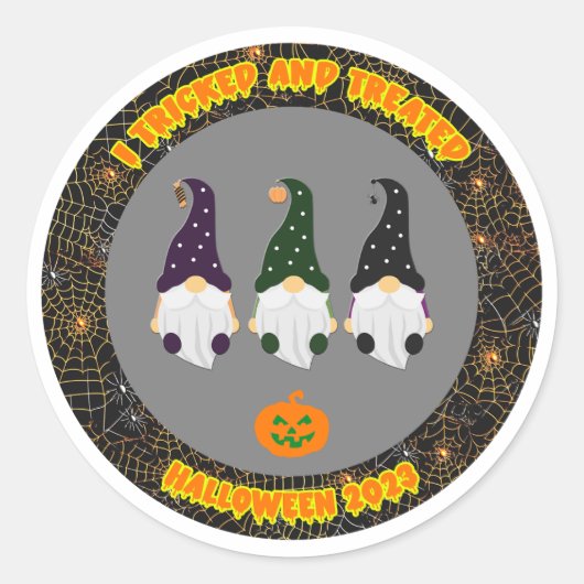 Sticker für gestrittene und behandelte Halloween-Z (Vorderseite)