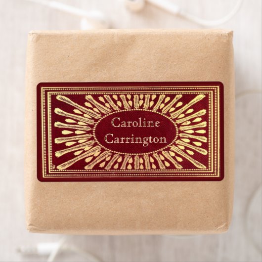 Sticker für Gilt Leather Personal Buchzeichen (Insitu)