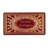 Sticker für Gilt Leather Personal Buchzeichen (Vorne)