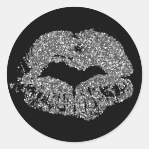Sticker für Glitzer-Lippen