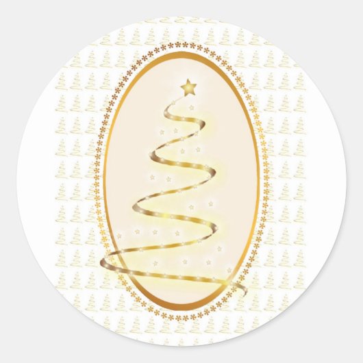 Sticker für Golden Christmas Tree (Vorderseite)