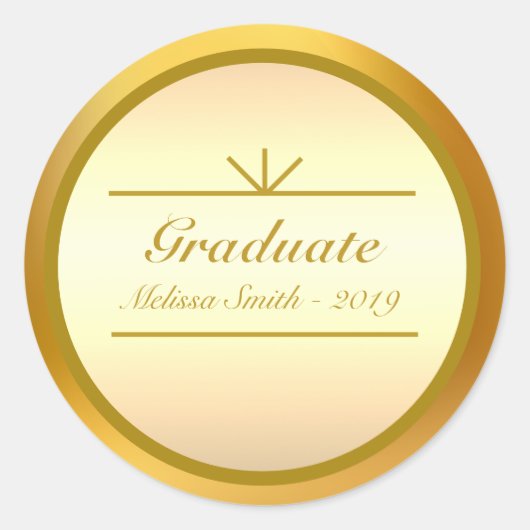 Sticker für Golden Graduate (Vorderseite)