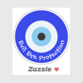Sticker für griechisches Evil Eye Contour (Blatt)
