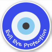 Sticker für griechisches Evil Eye Contour (Vorderseite)