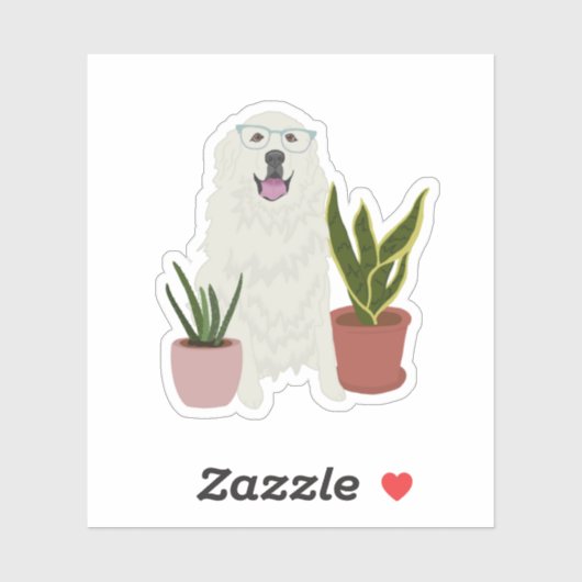 Sticker für Großpyrenäen (Blatt)