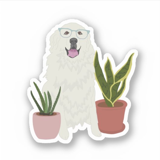 Sticker für Großpyrenäen (Vorderseite)