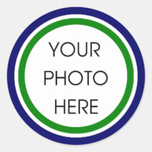 Sticker für grüne und blaue Vorlagen