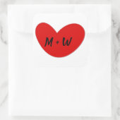 Sticker für Herzinitials (Tasche)