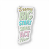 Sticker für inspirierende Zitate (Vorderseite)