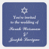 Sticker für jüdische Hochzeit (Vorderseite)