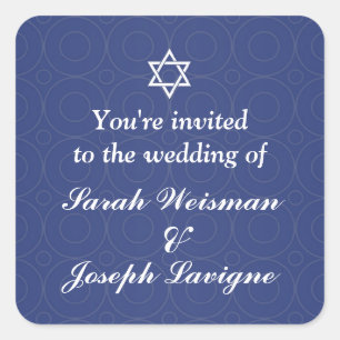 Sticker für jüdische Hochzeit