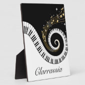 Sticker für Klaviertasten und Gold-Musiknoten Fotoplatte (Seite)