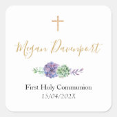 Sticker für Lila Kommunion (Vorderseite)