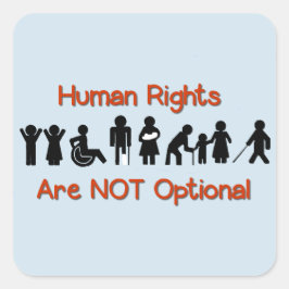 Sticker für Menschenrechte Gleichberechtigung Behi