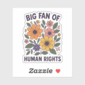 Sticker für Menschenrechtsunterstützer (Blatt)