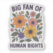 Sticker für Menschenrechtsunterstützer (Vorderseite)
