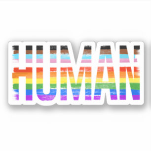 Sticker für menschlichen Fortschrittsstolz