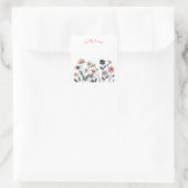 Sticker für Minimalistische Wildblume (Tasche)