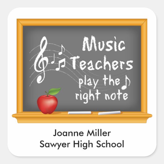 Sticker für Musiker (Vorderseite)