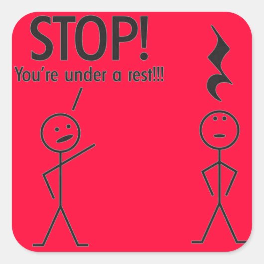 Sticker für Musiker (Vorderseite)