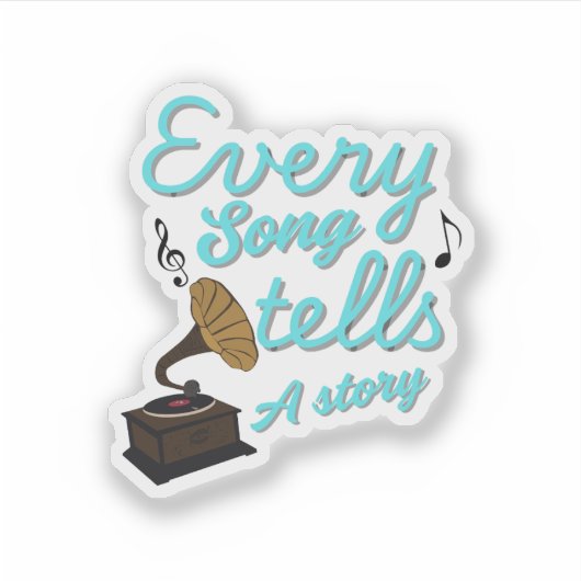 Sticker für Musikquotes-Trends (Vorderseite)