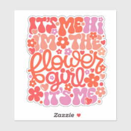 Sticker für niedliche Blumenmädchen "Hi It's Me"