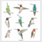 Sticker für Nordamerika (Blatt)