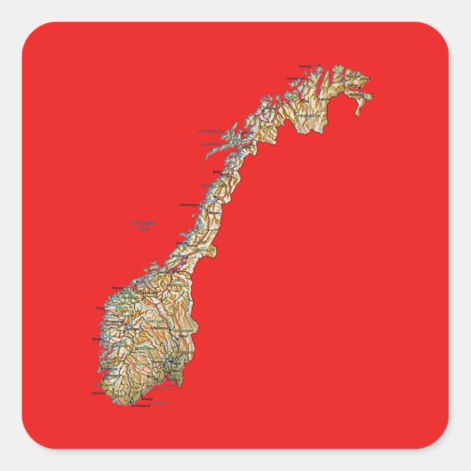Sticker für norwegische Karten (Vorderseite)