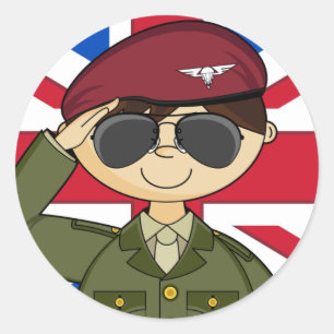 Sticker für Offizier der britischen Armee