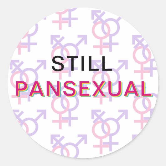 Sticker für Pansexual (T&F) (Vorderseite)
