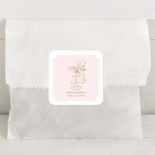 Sticker für Perlen und Prosecco-Brautparty