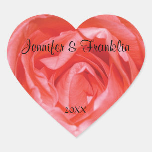 Sticker für Personalisierte Herzklopfen mit Rosa R