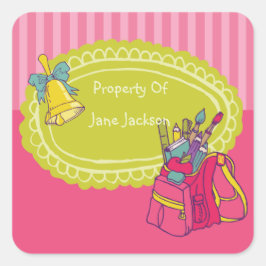 Sticker für Personalisiertes Buchzeichen für Girl-