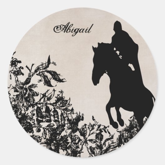 Sticker für personalisiertes Pferderücken (Vorderseite)