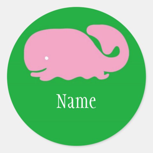 Sticker für Pink Whale (Vorderseite)