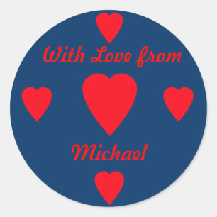 Sticker für Red Hearts